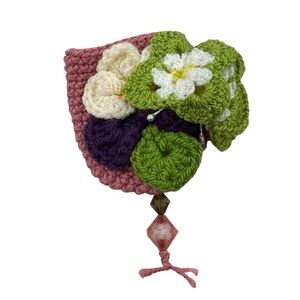 Handcrafted Floral Crochet Keychain